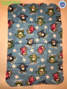 ZooFleece Pinguin Vogel Kaiser Pinguine Tier blau Kinder Baby Decke 30 x 40 Zoll - Bild 1 von 3