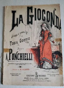 Spartito La Gioconda dramma in 4 atti - Tobia Gorrio e A. Ponchielli / Ricordi - Foto 1 di 6