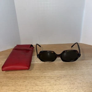 Vintage American Optical Tortoise Hex O True Color Sunglasses Retro Mod - Picture 1 of 9