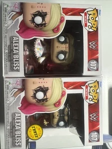 Funko Pop 107 Alexa Bliss WWE Wrestlemania 37 Black Dress Chase Variant & Common - Picture 1 of 15