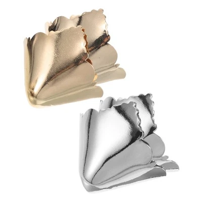  2 Pairs High Heel Repair Accessories Tip Covers Boot Metal Toe Caps - Image 1 of 4