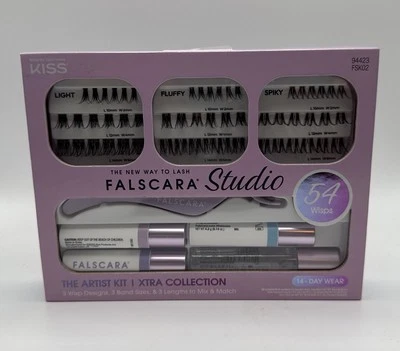 KISS Falscara Studio EL ARTISTA KIT Extensión de pestañas 54 Wisps ~ COLECCIÓN EXTRA Foto 1 de 4
