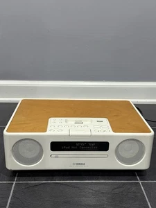 Sistema de Audio Yamaha TSX-130 Escritorio CD iPod USB FM Reloj Blanco LEER DESCRIPCIÓN - Imagen 1 de 7