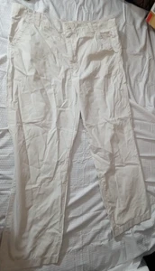 TIMBERLAND Baumwollhose weiß creme gerades Bein 40 x 32 - Bild 1 von 7