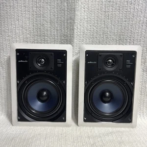 Pair of Polk Audio RC65i 6.5" In-Wall 2-Way Main/Stereo Speakers Tested - Picture 1 of 15