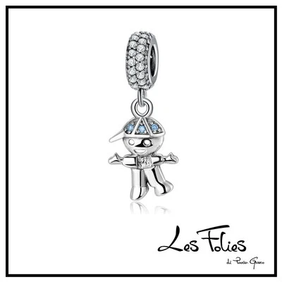Charm Bambino Berretto Azzurro in argento 925 - Les Folies - Immagine 1 di 4