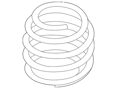 Genuine Volkswagen Coil Spring 1K0-411-105-BC - Image 1 of 4