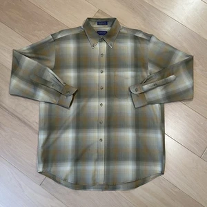 Pendleton Sir Pendleton geknöpftes Schatten kariertes Hemd * Flecken Herren Large " - Bild 1 von 7