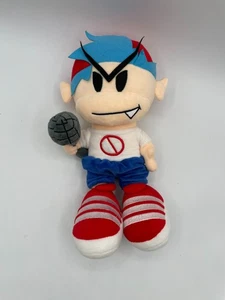 FNF Boyfriend Plüsch Friday Night Funkin blauhaariger Junge singendes Mikrofon Puppe - Bild 1 von 8