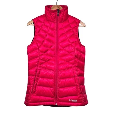 Chaleco de relleno Columbia Titanium 700 para mujer pequeño rojo Omni Heat Puffer Foto 1 de 4