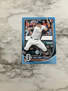 Bowman Jace Jung RC #59 2025 azul cielo/499 - Imagen 1 de 3