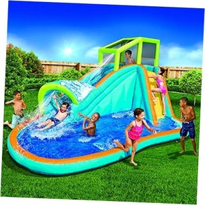 Inflatable Water Slide - Huge Kids Pool (14 Feet Long by 8 Feet High) with  - Picture 1 of 6