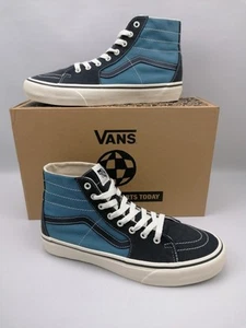Vans Sk8-Hi Tapered VR Sneaker Herren EU 43 Twill Blue Multi Blau High Top Neu - Bild 1 von 13