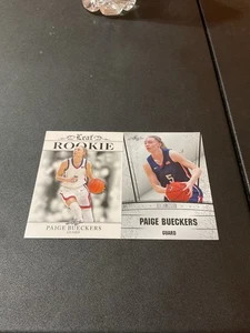 PAIGE BUECKERS 2 CARD ROOKIE LOT-2023 LEAF ROOKIE/2023 LEAF DRAFT SILVER ROOKIE - Picture 1 of 3