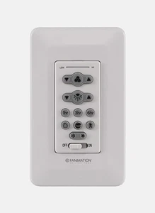 Fanimation TW206 White Ceiling Fan & Light Wall Control - Picture 1 of 2