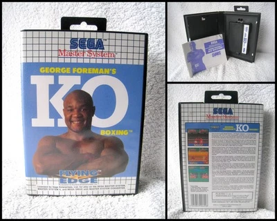 Sega Master System Video Game - George Foreman's KO Boxing (1992) PAL, Manual - Image 1 of 4