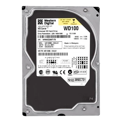 WD Caviar 10GB 7.2K 2MB Ata 3.5'' WD100BB - Image 1 of 3
