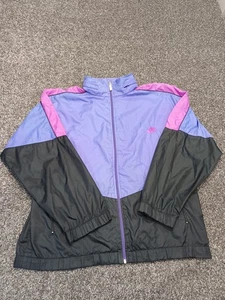 Nike Windbreaker Hoodie Jacke Herren Medium Lila Schwarz Zip Shell Vintage 1990 90 - Bild 1 von 16