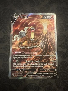 Entei v GG36/GG70 Crown Zenith: Galarian Gallery Holo Card Pokémon TCG - Picture 1 of 2