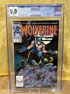 Wolverine 1 Marvel 1988 1st Wolverine As Patch CGC 9.0 White Pages John Buscema - Picture 1 of 3