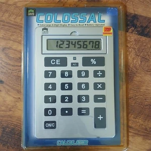 Jumbo Giant Oversized Calculator Huge Display 11.5” X 8.25” Corner Office NEW - Picture 1 of 7