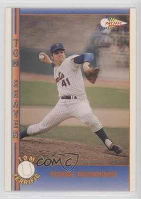 Pacific Tom Seaver 1992 Tom Terrific Tom Seaver Humble Beginnings #9 Salón de la fama Foto 1 de 2