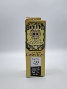 Bombilla Edison estilo antiguo Sunlite 40 vatios/120 V vintage - filamento de carbono - NUEVA - Imagen 1 de 7