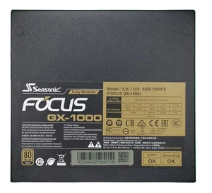 Seasonic FOCUS GX-1000W 80 Plus Gold PC-Netzteil Modular inkl. Kabel - Bild 1 von 6