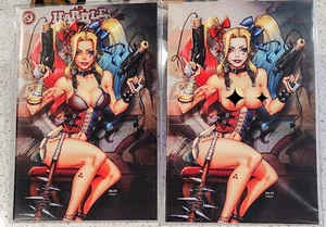 ! Ausverkauft! - Hardlee Thinn Harley Quinn Parody RB White 2 - Cover Set Lmt. 150 - Bild 1 von 4