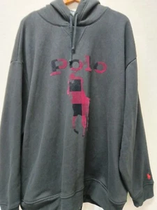 Polo Ralph Lauren Buffalo Plaid Big Pony Fleece Hoodie Sweatshirt 4XB schwarz - Bild 1 von 17