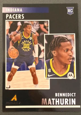 2022-23 Panini Chronicles Pinnacle #94 Bennedict Mathurin RC Indiana Pacers - Image 1 of 2