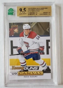 2019-20 UPPER DECK C115 Nick Suzuki YOUNG GUNS CANVAS YG MNT 9.5 GEM GRADED π - Picture 1 of 2