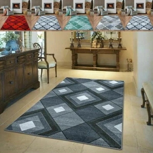 Non Slip Large area rugs Living Room Carpet Runner Rug Hallway Kitchen Floor Mat - Picture 1 of 15