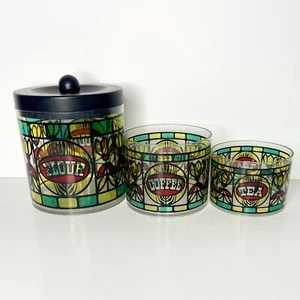 Juego de latas vintage harina café té • Faltan tapas• Japón - Imagen 1 de 9