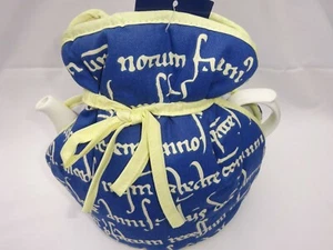 Muff/Open Top Tee gemütlich britisch hergestellt dunkelblau & zitrone.  Schönes neues Design  - Bild 1 von 4