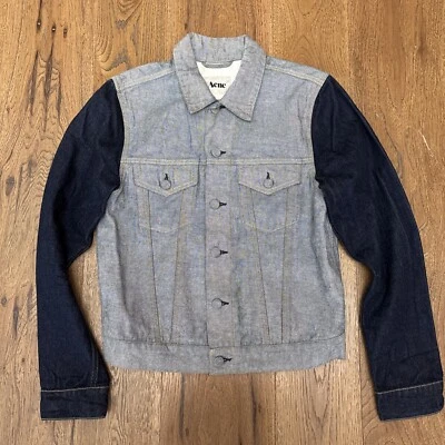 Chaqueta de mezclilla de dos tonos Acne Studios F/W 2012 talla 50 (se adapta a XS o S) Foto 1 de 4