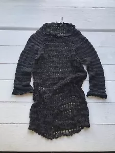 Isabel Marant Etoile Black Mesh Midi Archive Dress sz 42 Avant Garde - Picture 1 of 10