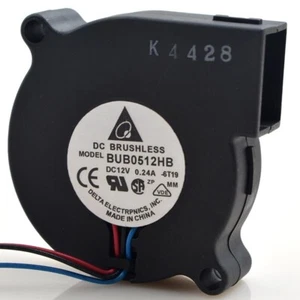 DELTA BUB0512HB DC12V 0.24A 50*50*15MM 5CM 3Pin Cooling Fan - Picture 1 of 1