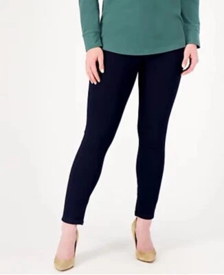 Denim & Co. Tall Silky Comfy Knit Jegging Dark Wash MT A548779 - Image 1 of 4