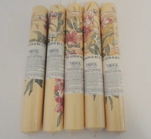 5 Rolls YORK Border Wallpaper Yellow Floral 5YDS Each Roll - Picture 1 of 4
