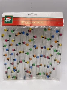 Kurt Adler Weihnachten Mini Faux Lichterkette Girlande 9 Fuß Rund Mehrfarbig Neu - Bild 1 von 10