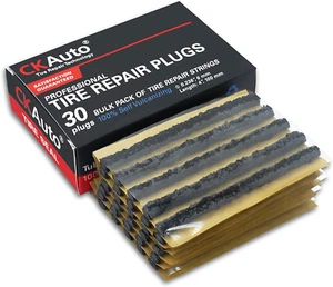 30Pcs 4" Black Tire Repair Strings, Automotive Tool Tire Repair Plugs for Tubele - Picture 1 of 5