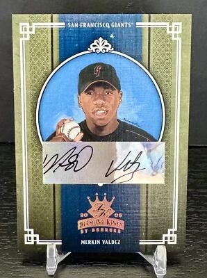 2005 Donruss Diamond Kings #198 Merkin Valdez Signature Bronze #/100 - Image 1 of 2
