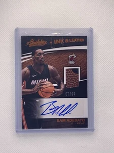 2017-18 Panini Absolute Memorabilia INK & LEATHER auto #IL-BA Bam Adebayo 97/99 - Picture 1 of 7