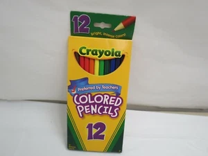 NEU 12ER PACK CRAYOLA FARBSTIFTE LEUCHTEND INTENSIVE FARBEN BASTELN AUSMALEN - Bild 1 von 3