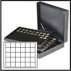 Lindner 2365-2115CE Nera XL Coin Case Black 3 Tab 90 Square compartments 38mm
