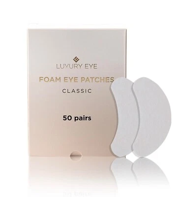 LUXURY EYE PATCH Premium Foam Eye Patches CLASSIC Lash Extensions Pads Hypoallergenic 50 Pairs ✨✨