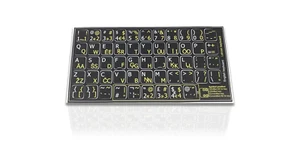Accuratus Professional Keyboard Stickers (LATVIAN) - Non Transparent Opaque Labe - Picture 1 of 1