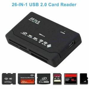 All In One Memory Card Reader USB External SD SDHC MMC MS M2 XD Mic🌞 - Photo 1/14