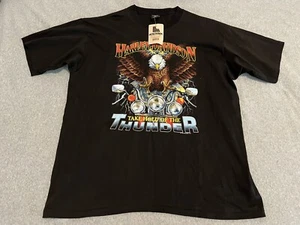 NWT Vintage Harley Davidson Shirt 1992 Holoubek Take Hold Thunder Mens XXL 2XL - Picture 1 of 7